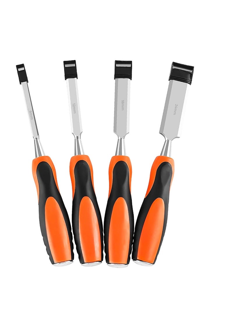 Deluxe - Chisel Set For Woodwork 4 Pcs Deluxe German Type Professional Quality Wood Chisel Set - Image 1