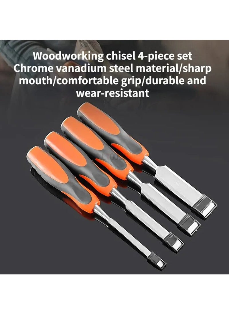 Deluxe - Chisel Set For Woodwork 4 Pcs Deluxe German Type Professional Quality Wood Chisel Set - Image 1
