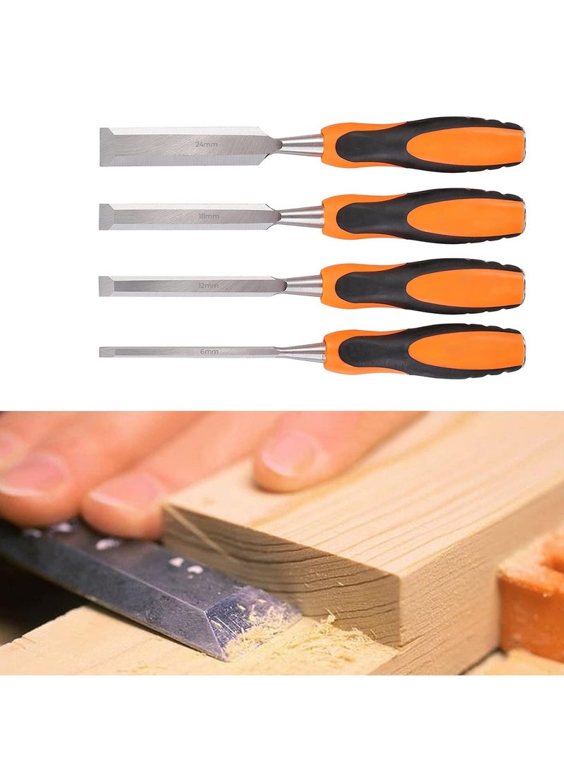 Deluxe - Chisel Set For Woodwork 4 Pcs Deluxe German Type Professional Quality Wood Chisel Set - Image 1