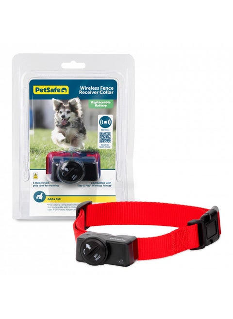 PetSafe Wireless Pet Fence Containment System Receiver Collar Only for Dogs and Cats Over 5 lb., Waterproof with Tone and Static Correction - from The Parent Company of Invisible Fence Brand