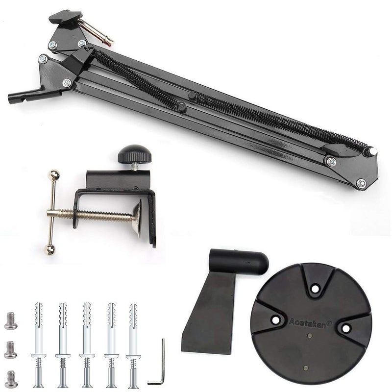 AceTaken Webcam Stand Kit, 2in1 Wall Mount and Clamp Arm Holder for Logitech C920 C920s C922x C930e C925e Brio - Image 3