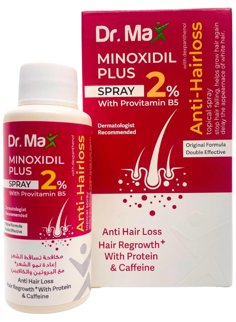 Dr. Max Minoxidil Plus 2% Spray With Provitamin B5
