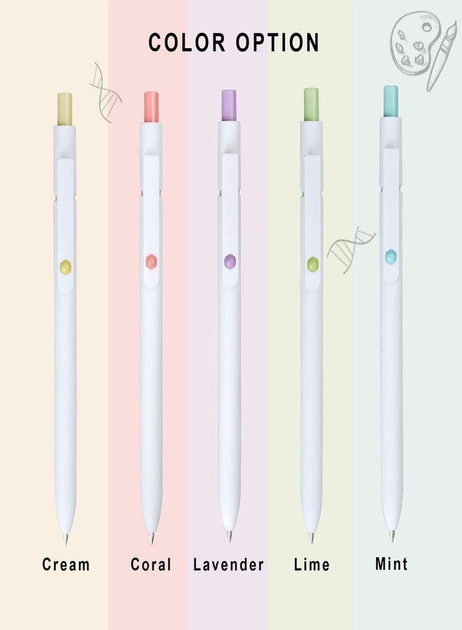 VICO Gel Pens, 5 pcs 0.5mm Japanese Black Ink Fine Point Smooth Writing Pens, Aesthetic Cute Pens for Journaling, Cute Stuff Home School Office Supplies Gifts Women - Image 3