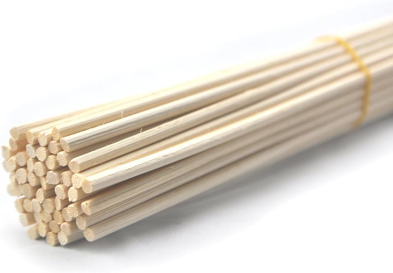 Ougual 50 Pieces/Set Natural Colour Rattan Reed Diffuser Replacement Replacement Sticks for Aroma (25 cm x 4 mm) - Image 1