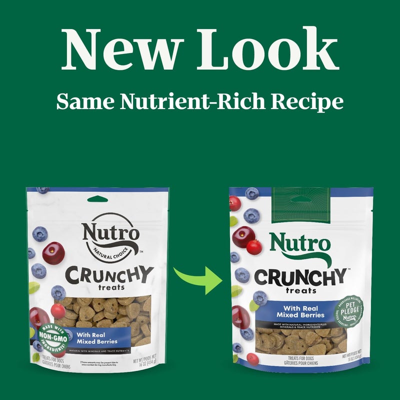 Nutro Crunchy Dog Treats with Real Mixed Berries, Training Treats for Dogs, 16 oz. Bag - Image 2