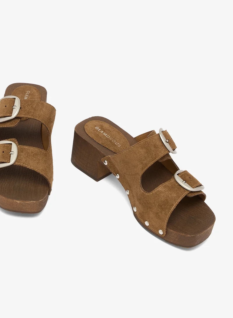 Glamorous TAN SUEDETTE Tan Suedette Clogs for Women | Best Price UAE