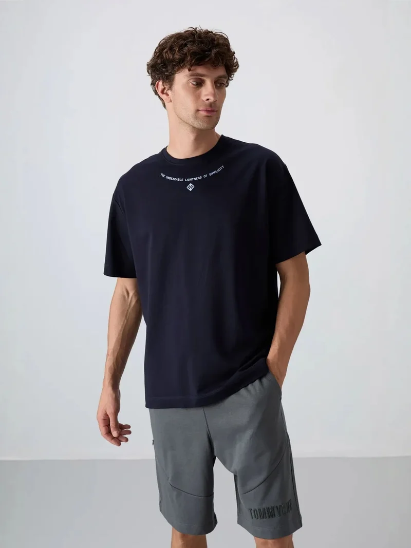 تومي لايف TOMMY Oversized Printed Crew Neck T-Shirt