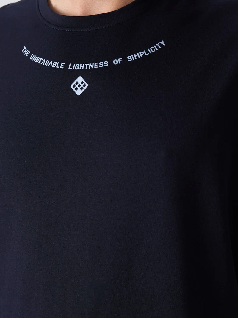 تومي لايف TOMMY Oversized Printed Crew Neck T-Shirt