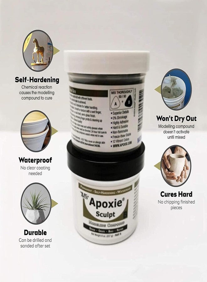 Aves Apoxie Sculpt - 2 Part Modeling Compound (A & B) - 1 lb, Apoxie Sculpt for Sculpting, Modeling, Filling, Repairing, Simple to Use and Durable Self-Hardening Modeling Compound - Yellow - Image 4
