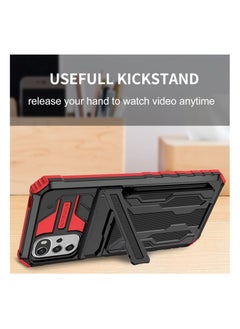 AUTO FOCUS Protective Cover for Lenovo K15 Plus Wallet Case with Credit Card Holder Stand Kickstand Slim Rugged Shockproof Heavy Duty Defender Armor  - Image 5