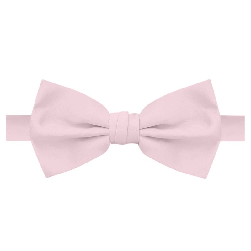 Jacob Alexander Men's Pretied Banded Adjustable Solid Color Bowtie - Bridal - Image 5