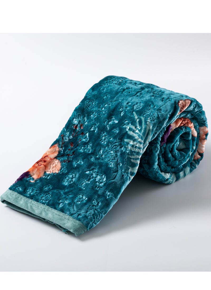 Stargold Single Ply Premium Cloudy Blanket Made by 100% Polyester SPUN YARN Obtained from Virgin Polyester Which is Suitable for winter and Rainy Season 160X220CM 5LB  - Image 3