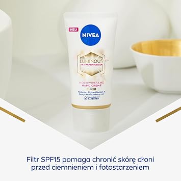NIVEA Luminous AntiPigment Stain Hand Cream 50 ml - Image 3