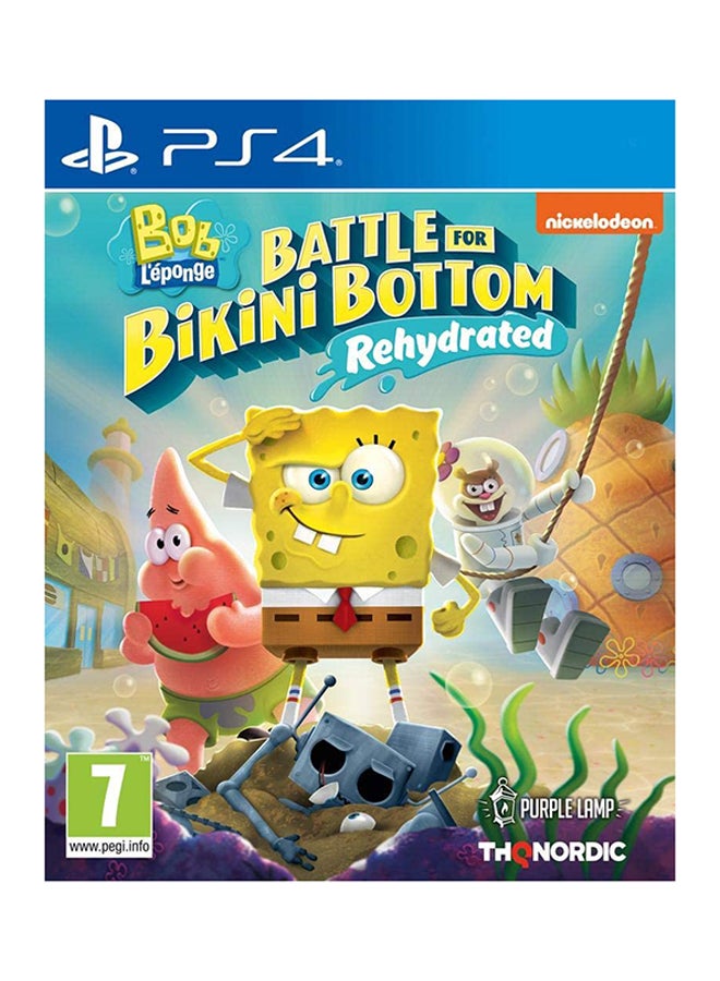 تى اتش كيو لعبة الفيديو "SpongeBob Squarepants Battle For Bikini Bottom Rehydrated" (إصدار عالمي) - مغامرة - playstation_4_ps4 - Image 1