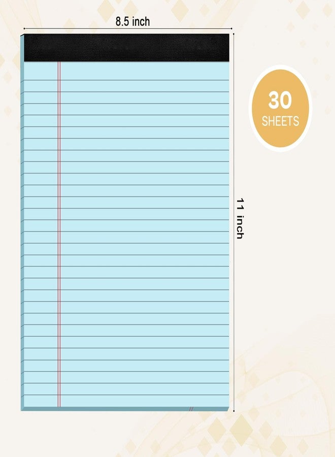 دفاتر قانونية مقاس 8.5 × 11 بوصة، عبوة من 12 دفتر ملاحظات ملون مقاس 8.5 × 11 بوصة، دفتر ملاحظات وردي مقاس 8.5 × 11 بوصة، دفاتر كتابة متعددة الألوان (وردي/أخضر/أزرق) مقاس 8.5 × 11 بوصة، دفاتر مسطرة، ورق دفتر ملاحظات قانوني مسطر عريض، 30 ورقة لكل دفتر - Image 2