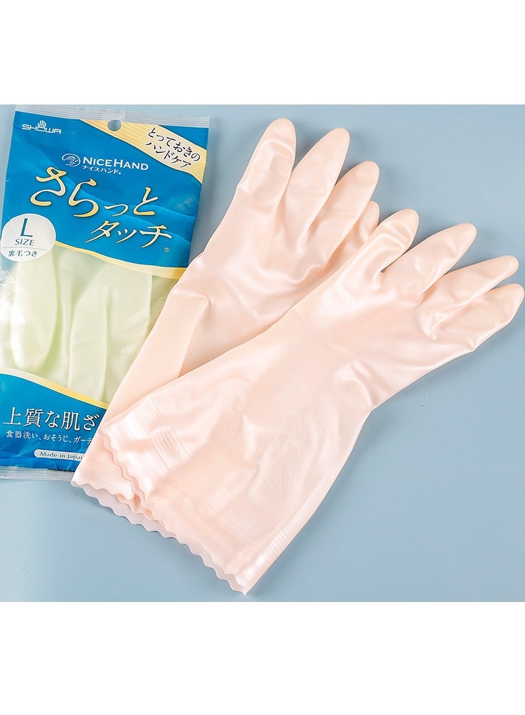 dishwashing gloves imported from Japan | waterproof and non-slip | durable and wear-resistant | acid and alkali resistant | protect the skin of hands - Image 1