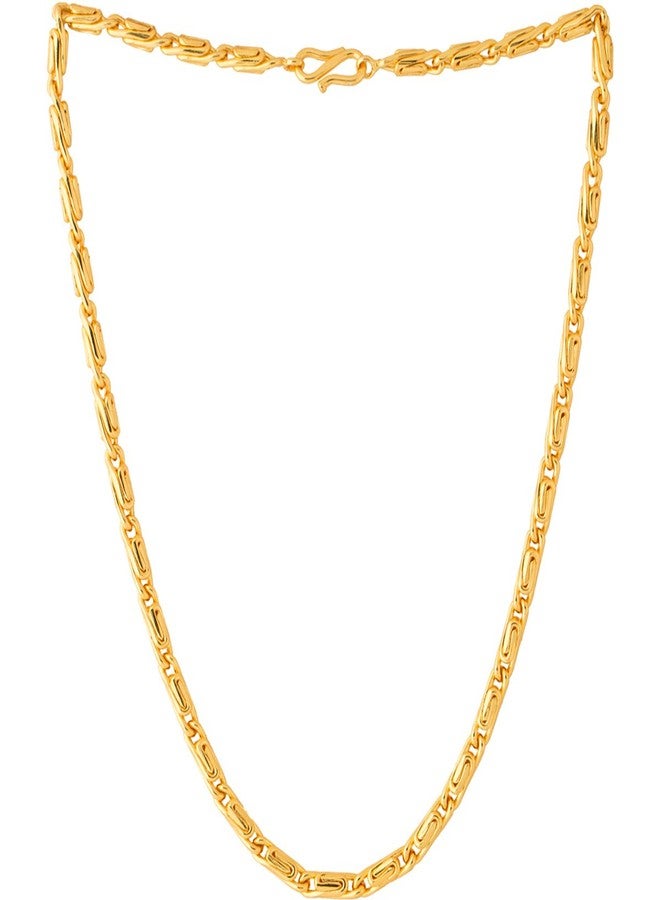 Thrillz Stylish Matte Finish Neck Chain For Men & Boys (Gold) - Image 3