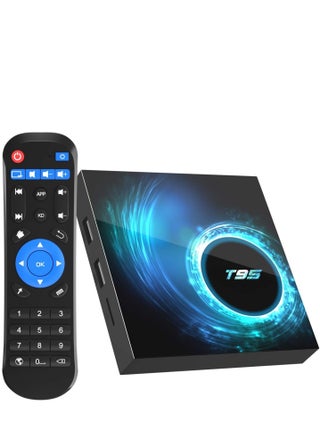 T95 Android TV Box with 8GB RAM, 128GB ROM | Latest Android 10.0 TV Box with 6K Ultra HD, 3D Support | H616 Quad-Core Cortex-A53 CPU | High-Speed 2.4G/5G Dual-Band Wi-Fi | 100M LAN Ethernet & Bluetooth Smart TV Box for Smooth Streaming and Gaming - pzsku/ZC3EA13D511BFCD8EE2E7Z/45/_/1739784147/6b2f4a53-7d04-4753-955e-bbabb1b16035