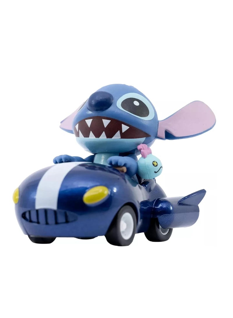Stitch Zoom Hero Pullback Mini Display Figurine - 1 Piece Only, Assorted - Image 1