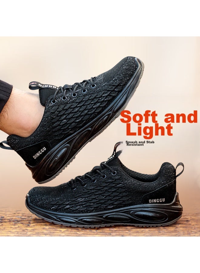 Dinggu Safety Shoes For Men, All-Season Lightweight, Anti-Smashing, Anti-Puncture, Steel Toe, Construction Site Work Boots Jd1200Hei42 - Image 4