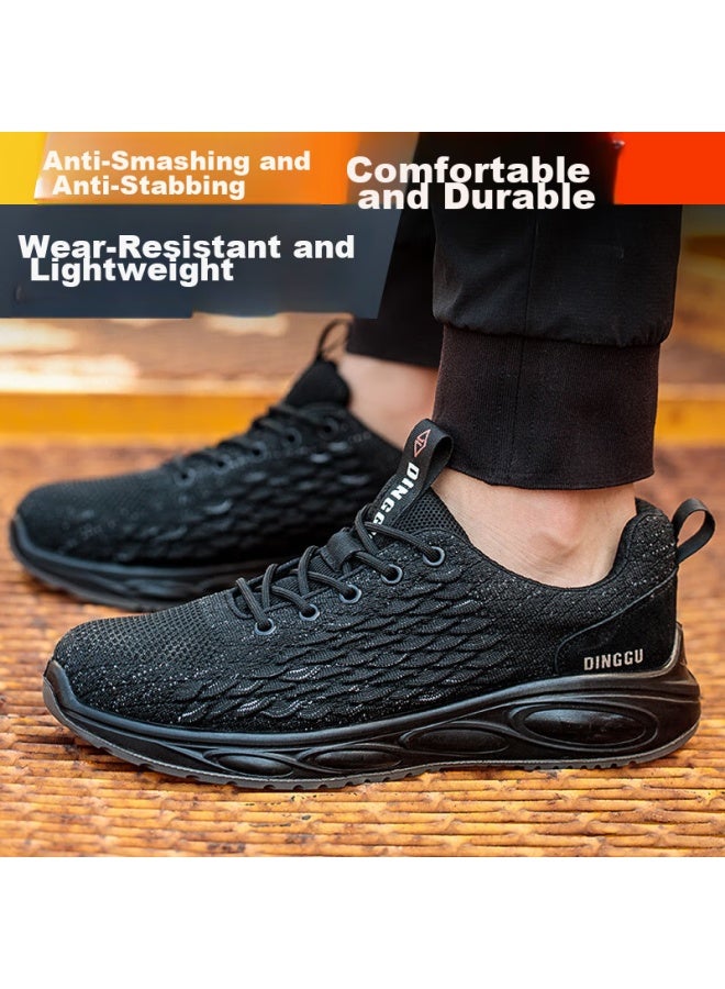Dinggu Safety Shoes For Men, All-Season Lightweight, Anti-Smashing, Anti-Puncture, Steel Toe, Construction Site Work Boots Jd1200Hei42 - Image 5