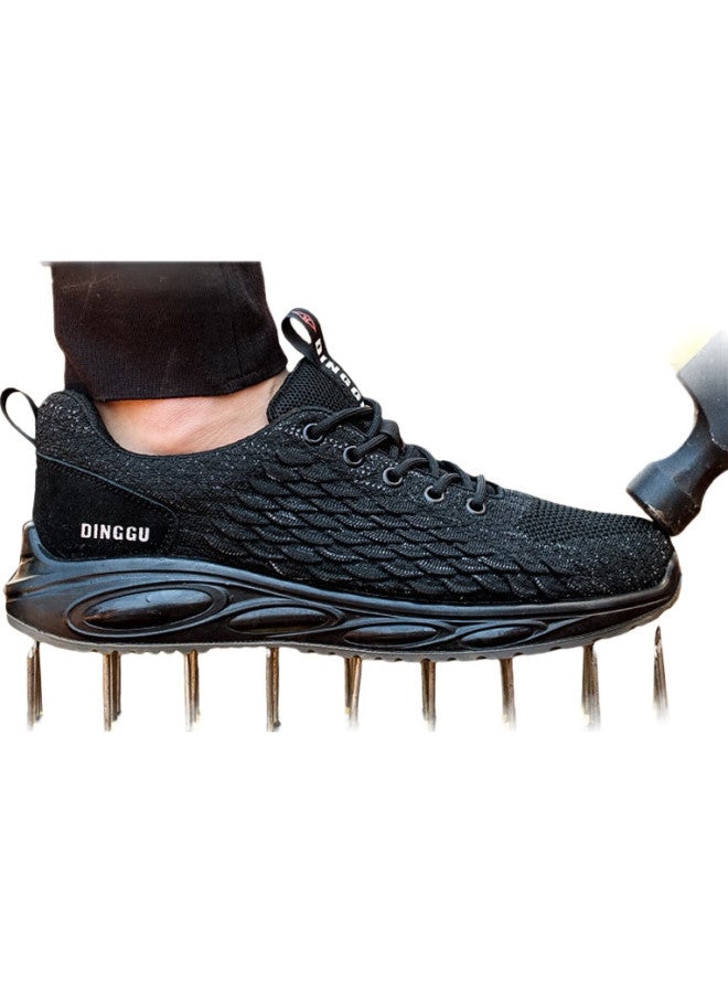 Dinggu Safety Shoes For Men, All-Season Lightweight, Anti-Smashing, Anti-Puncture, Steel Toe, Construction Site Work Boots Jd1200Hei42 - Image 2