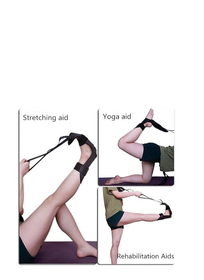 Spaceshoop Foot Stretcher Strap for Yoga Ligament Ankle Knee Plantar Fasciitis Pain Relief Achilles Tendonitis  - Image 2