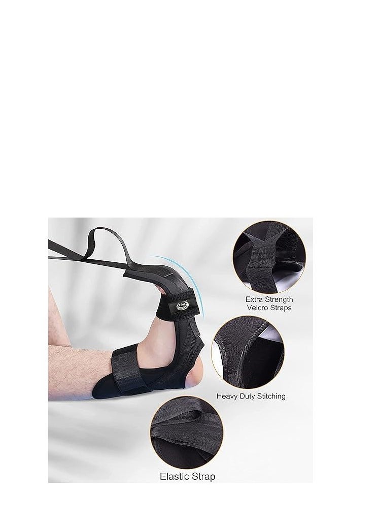 Spaceshoop Foot Stretcher Strap for Yoga Ligament Ankle Knee Plantar Fasciitis Pain Relief Achilles Tendonitis  - Image 4