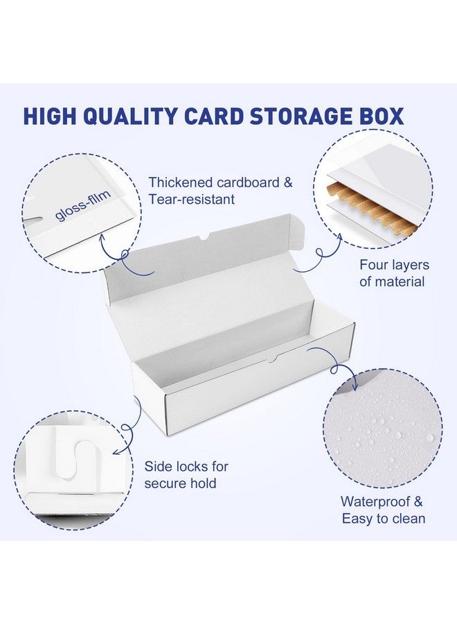 NEOACT 14.4 INCH Trading Card Storage Box,6 Pack 1000ct Cardboard Card Box with Dividers & Labels for TCG,Game,Sports Cards Collection Organizer - Image 3