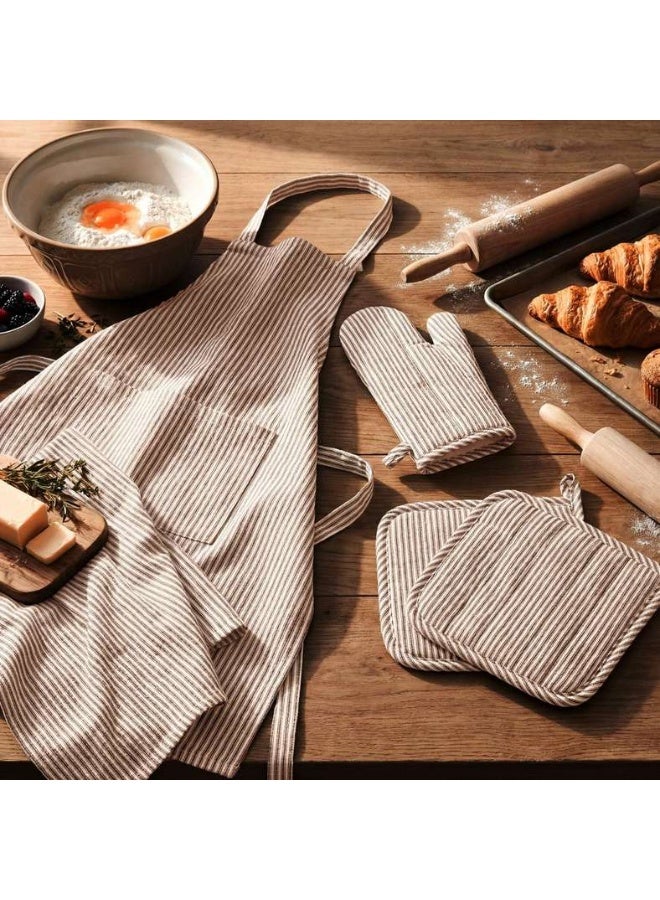 Pan Home مجموعة حوامل الأواني بيلشا بخطوط بيج - Image 3