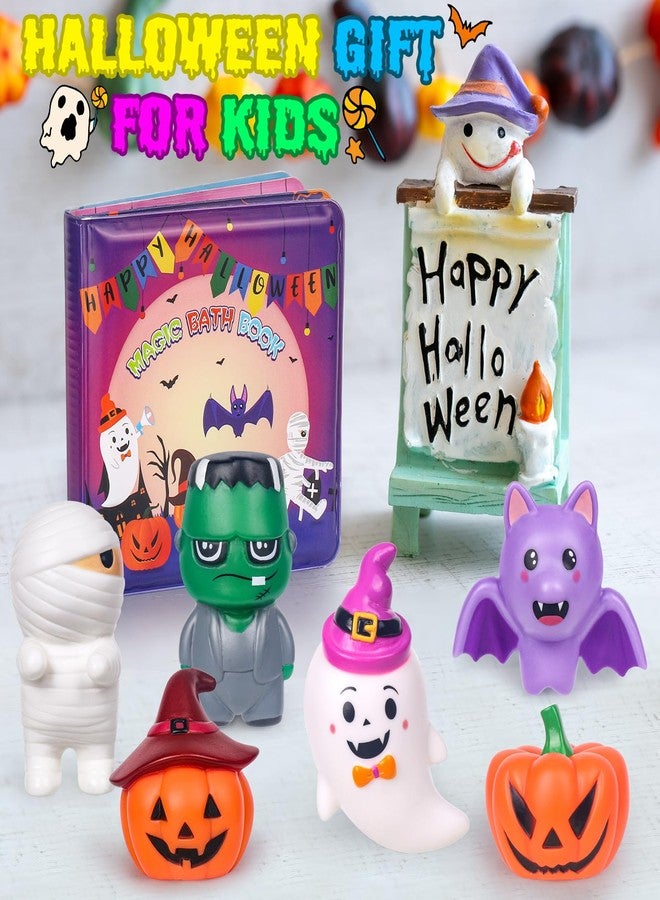 TSDATOWR Halloween Light Up Bath Toys for Toddlers Kids, No Hole Bath Toys with Halloween Bath Book, LED Light Bath Time Water Toys for Bath Tubs Bathroom, Halloween Toys & Gift for Toddlers Kids Baby Shower - Image 4