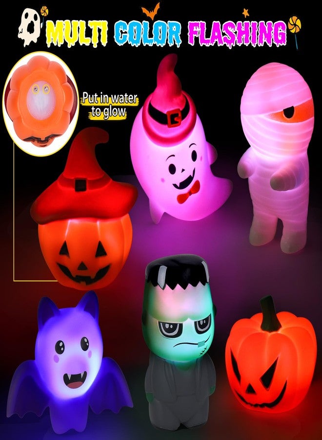 TSDATOWR Halloween Light Up Bath Toys for Toddlers Kids, No Hole Bath Toys with Halloween Bath Book, LED Light Bath Time Water Toys for Bath Tubs Bathroom, Halloween Toys & Gift for Toddlers Kids Baby Shower - Image 2