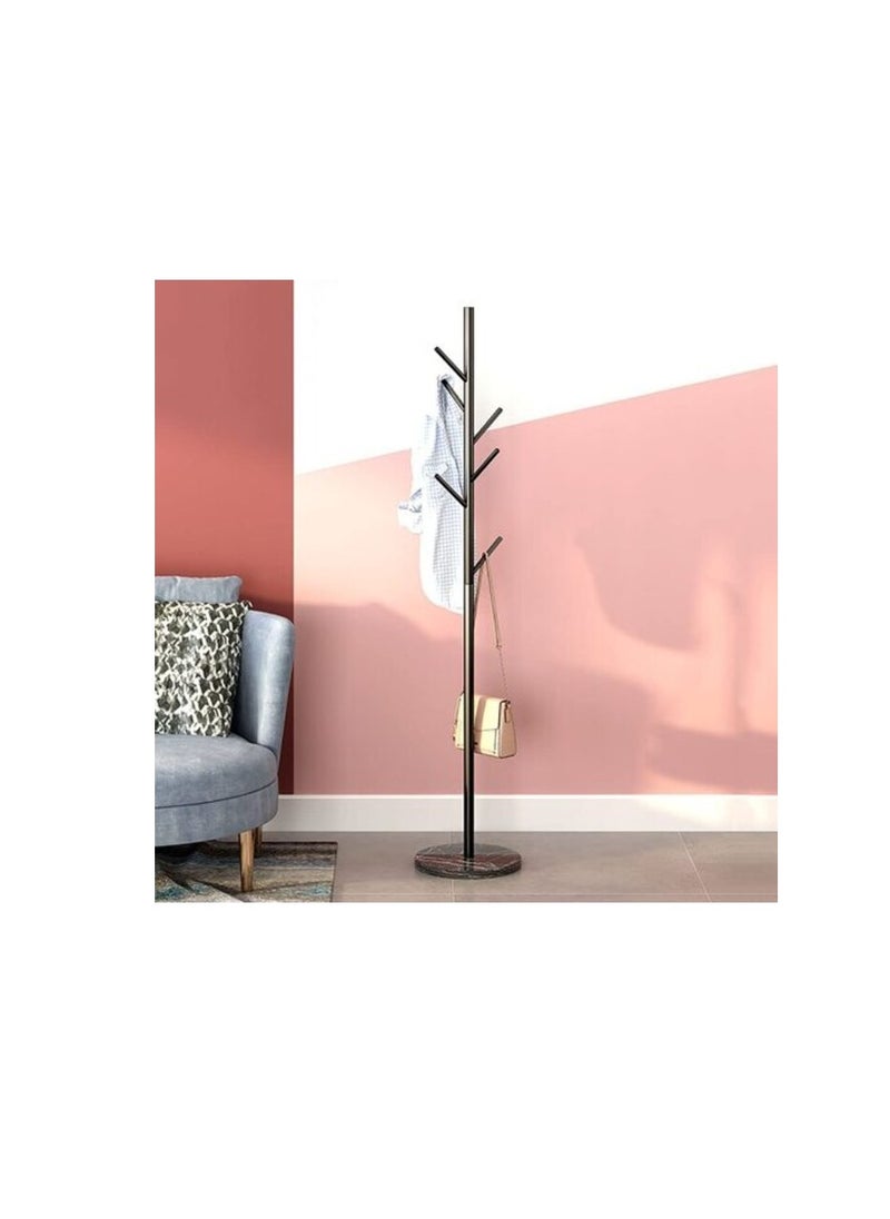 UAEJJ - Uaejj Multifunction Coat Rack, Standing Metal Clothes Rack Hat Hanger, Metal Rack Hanger Hook Stand, Branches, Black - Image 1