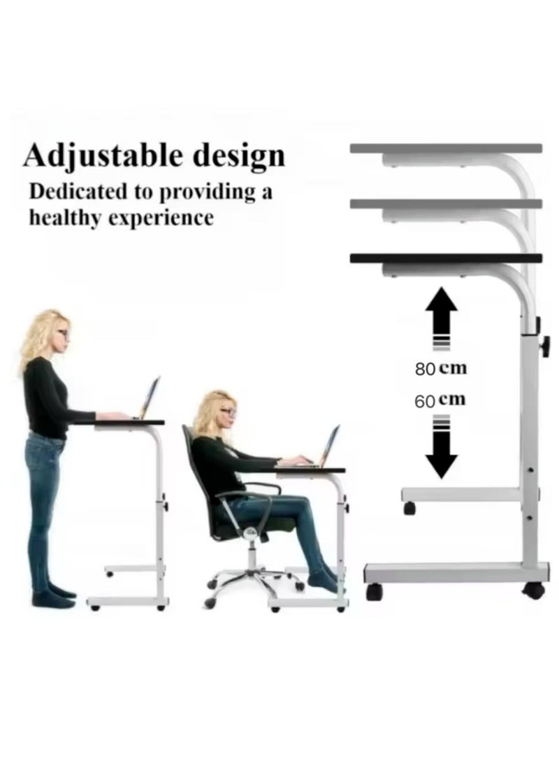 طاولة التعلم قابلة للرفع طاولة الكمبيوتر محطة العمل المنزلية طاولة الكتابة للطلاب قابلة للتعديل للارتفاع 60-80cm - Image 3