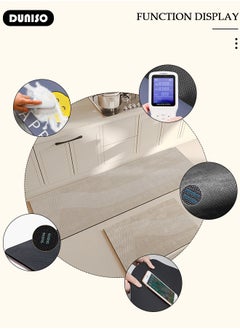 DUNISO 2 PCS  Kitchen Mats and Rugs Set , Non Slip Heavy Duty Standing Mat, Quick Dry Diatom Mud Floor Mat,  Extra Soft and Absorbent Floor Mats for  Kitchen, Bath, Office, Laundry(40*60cm+40*120cm)  - Image 2