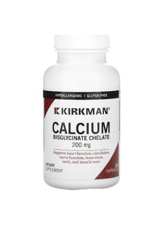 Kirkman Labs Kirkman Labs, Calcium Bisglycinate Chelate, 200 mg, 120 Capsules  - Image 1