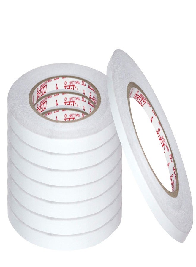 ISAN Tissue Tape Duoble Sided Width 6mm (1/4" Approx) X Length 50 Meters (4Pcs) for Crafting, Scrapbooking, Gift Wrapping, DIY projects - Image 1