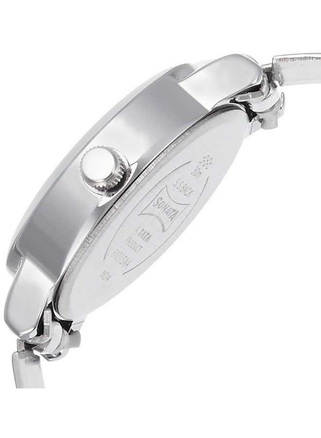 Sonata Quartz Analog White Dial Stainless Steel Strap Watch for Women-NS8100SM01 - Image 3