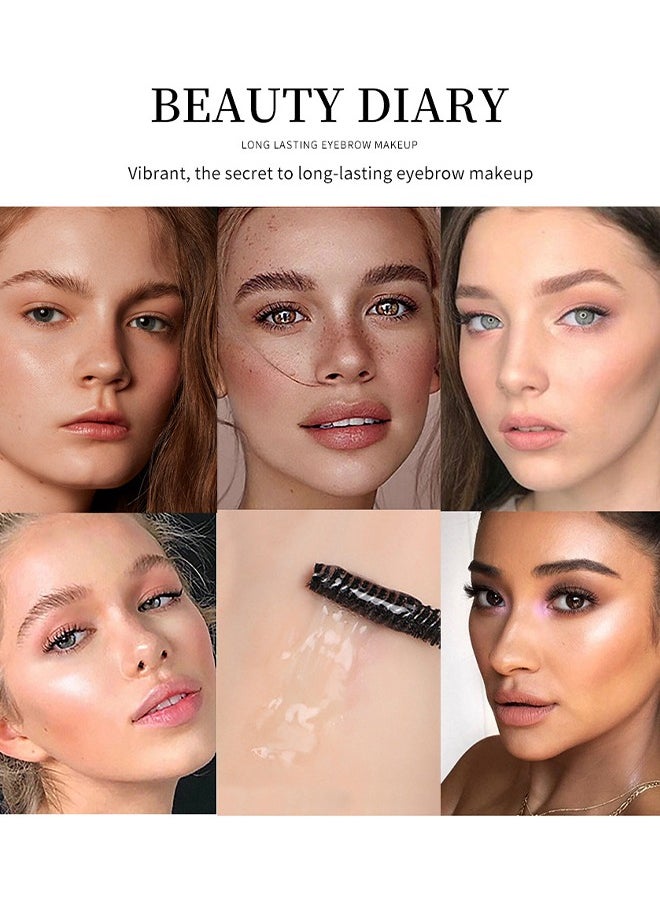 2 Pcs Quick-Dry Eyebrow Styling Gel，Long-lasting waterproof and sweat proof eyebrow Repair Liquid Eyebrow styling