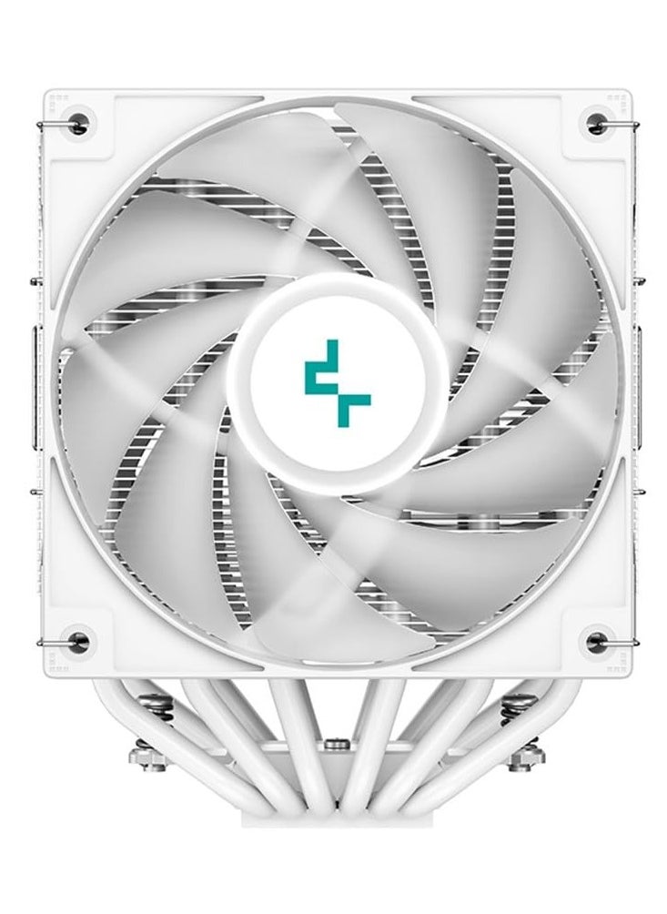 Deepcool AG620 WH ARGB Dual-Tower CPU Cooler with 260W TDP | Support Intel LGA2066/2011-v3/2011/1700/1200/1151/1150/1155 and AMD AM5/AM4 - R-AG620-WHANMN-G-2 (White)
