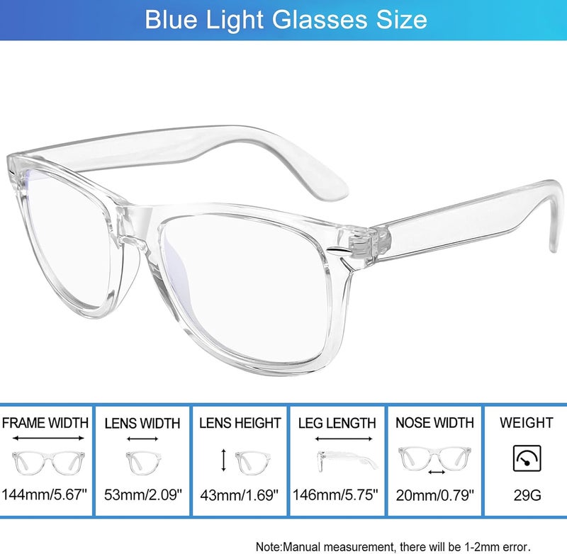 Joopin Stain resistant Blue Light Glasses for Women Men Eyeglasses Square Frame Computer Gaming UV Blocking Filter Anti Blue Ray Screen Photochromic Sunglasses Popular practical build - Image 4
