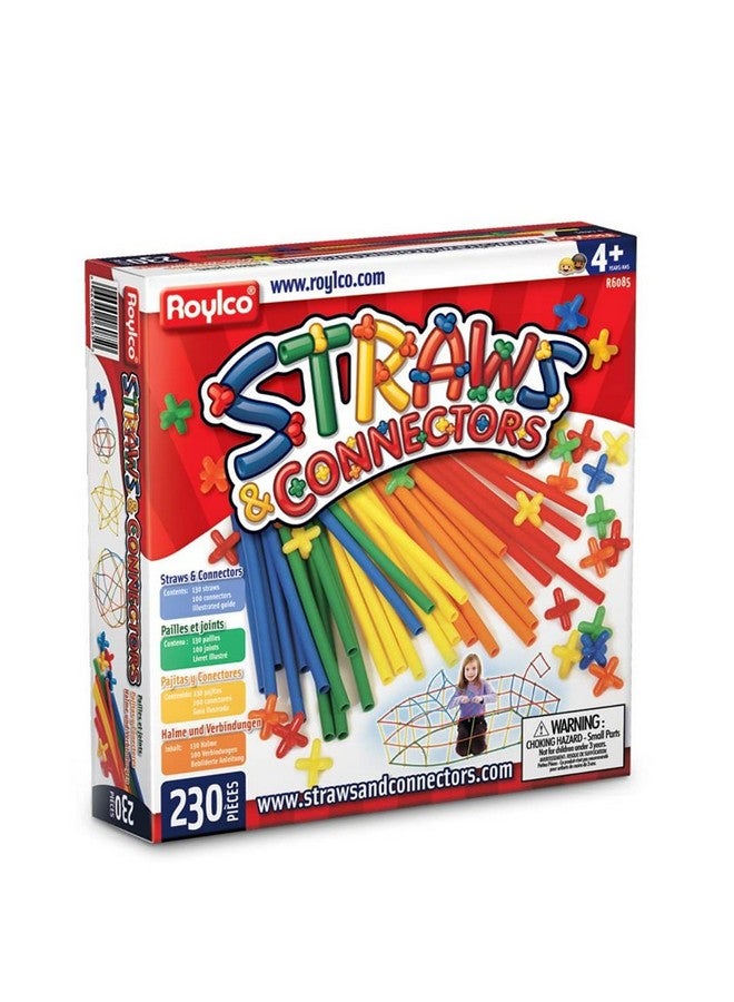 Roylco Straws and Connectors Building Kit - Pack of 230 - Colors may vary - Image 2
