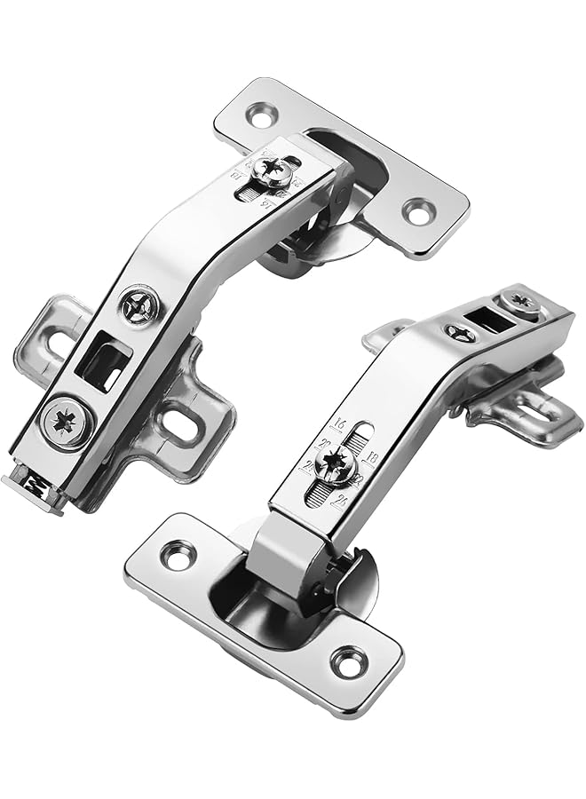 S-TOP 2 Pack 1 Pairs 135° Lazy Susan Hinge, Full Overlay Concealed for Corner Kitchen Cabinet Replacement Hardware, Cupboard Folded, Folden Door - Image 1