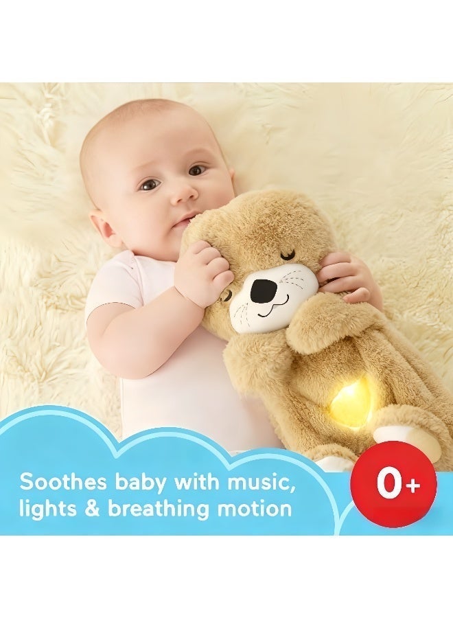 Baby Toy Soothe 'n Snuggle Otter Portable Plush Sound Machine with Music Lights & Breathing Motion for Newborns 0+ Months - Image 2