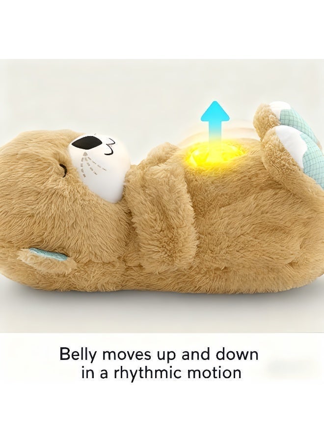 Baby Toy Soothe 'n Snuggle Otter Portable Plush Sound Machine with Music Lights & Breathing Motion for Newborns 0+ Months - Image 3
