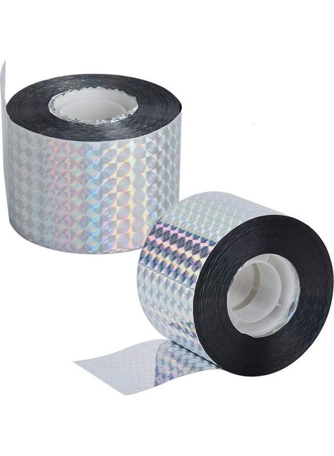 NIBEMINENT 2-Piece Bird Scare Reflective Tape Silver - Image 1