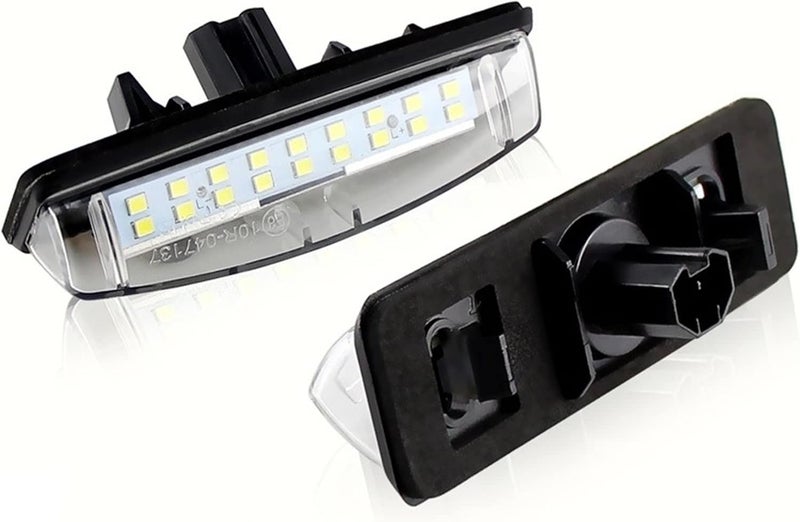QASULER 2pcs Universal 12V LED License Plate Lights - Image 1