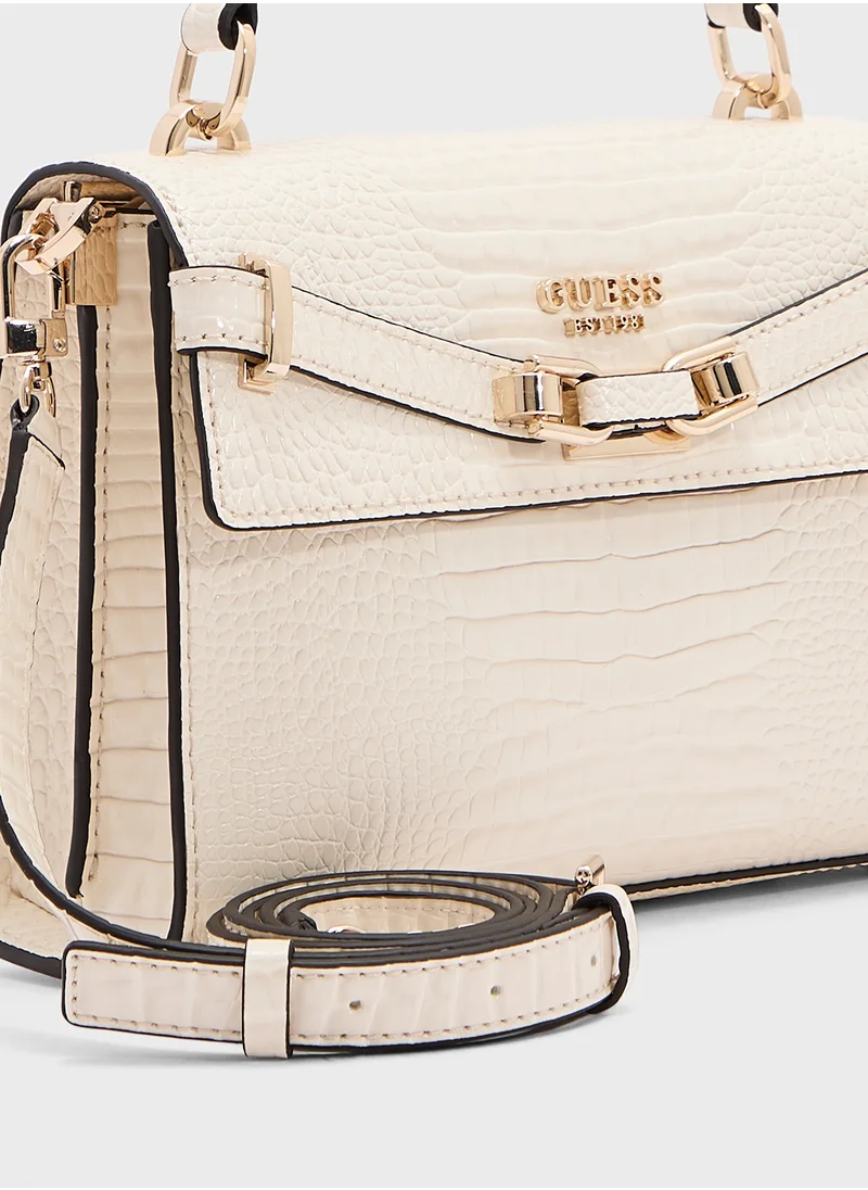 GUESS Silvye Top Handle Flap