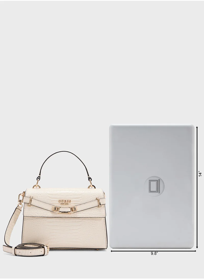 GUESS Silvye Top Handle Flap