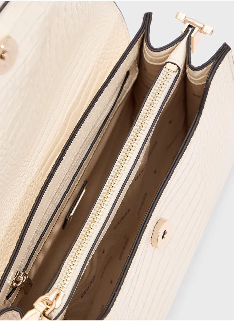 GUESS Silvye Top Handle Flap